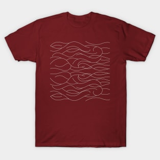 Geometric waves design T-Shirt